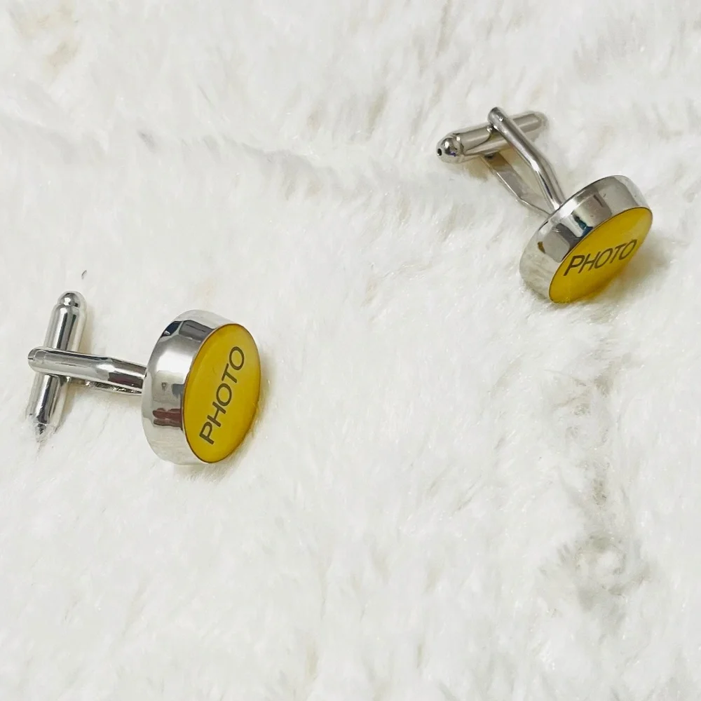 Hipster Customizable Photo Cufflinks